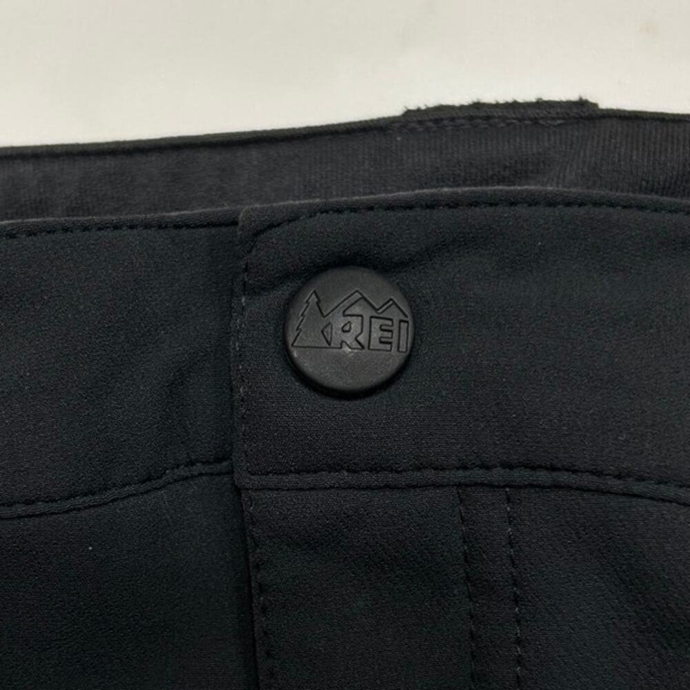 REI Co-op Womens 4 Dark Gray Softshell Hiking Pants Stretchy Outdoor Gorpcore - Picture 4 of 10